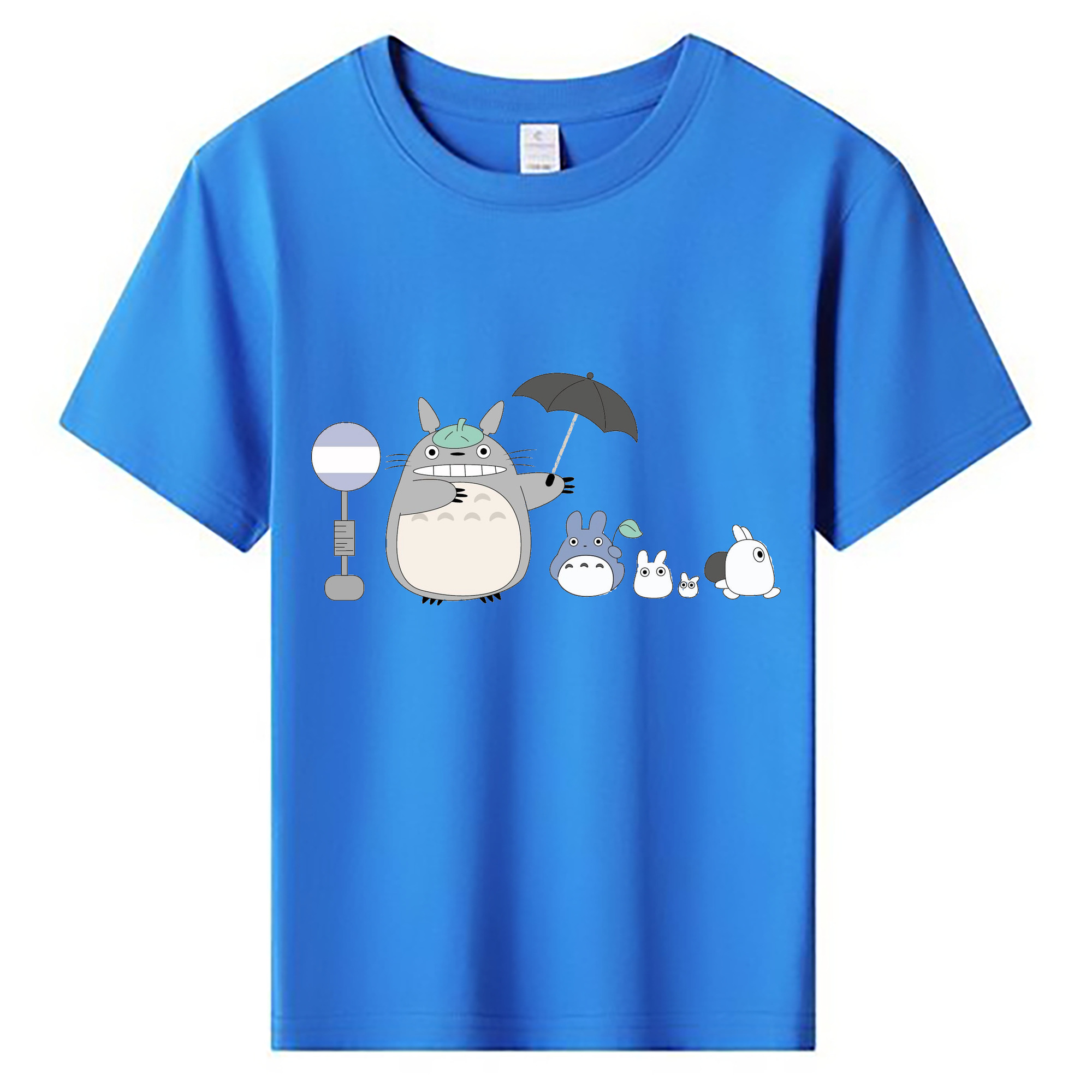 （画像用） となりのトトロ 草壁メイ 草壁サツキ My Neighbor Totoro Satsuki Kusakabe Mei Kusakabe 綿100％キッズTシャツ（フロントプリント）